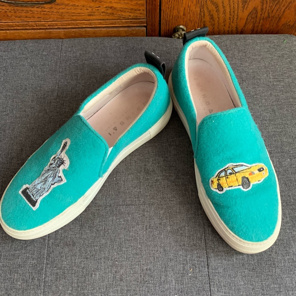 Joshua Sanders New York Sneakers, felted with appliques